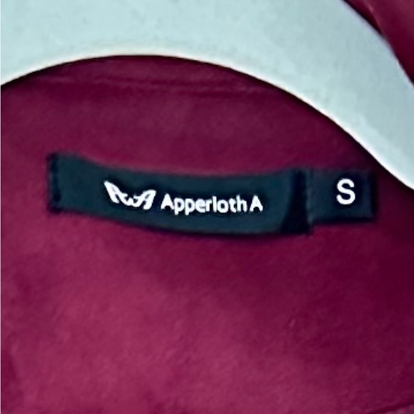 New Look Deep Red Faux Suede Jacket - Picture 3 of 3